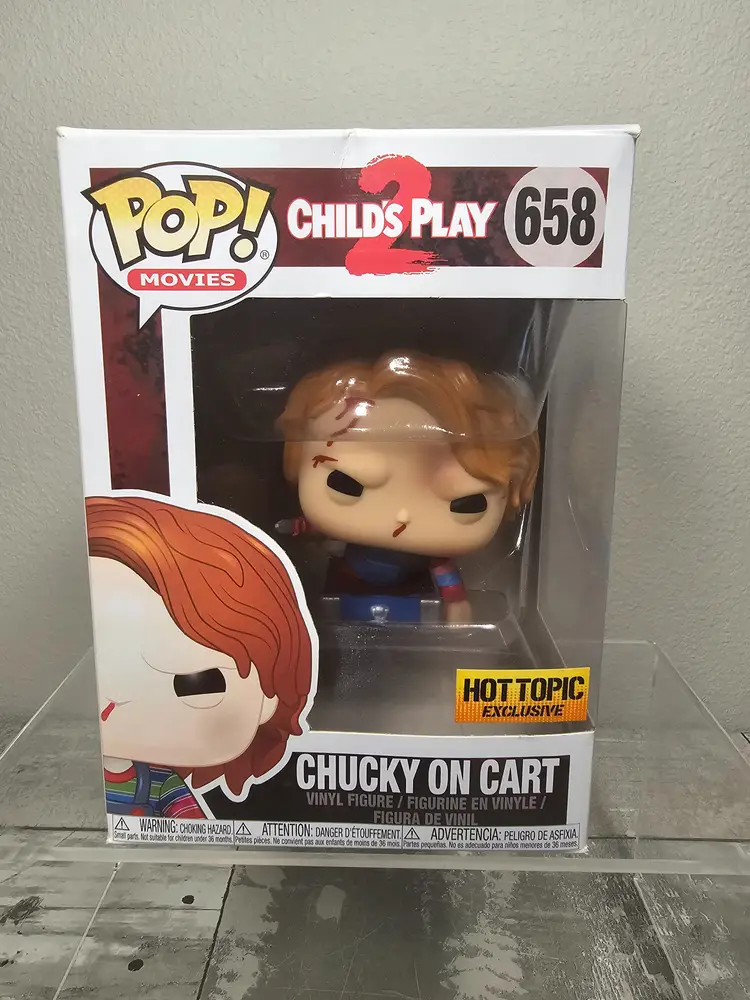 Child’s Play 2 CHUCKY ON CART Hot Topic Exclusive Funko Pop! Movies 658