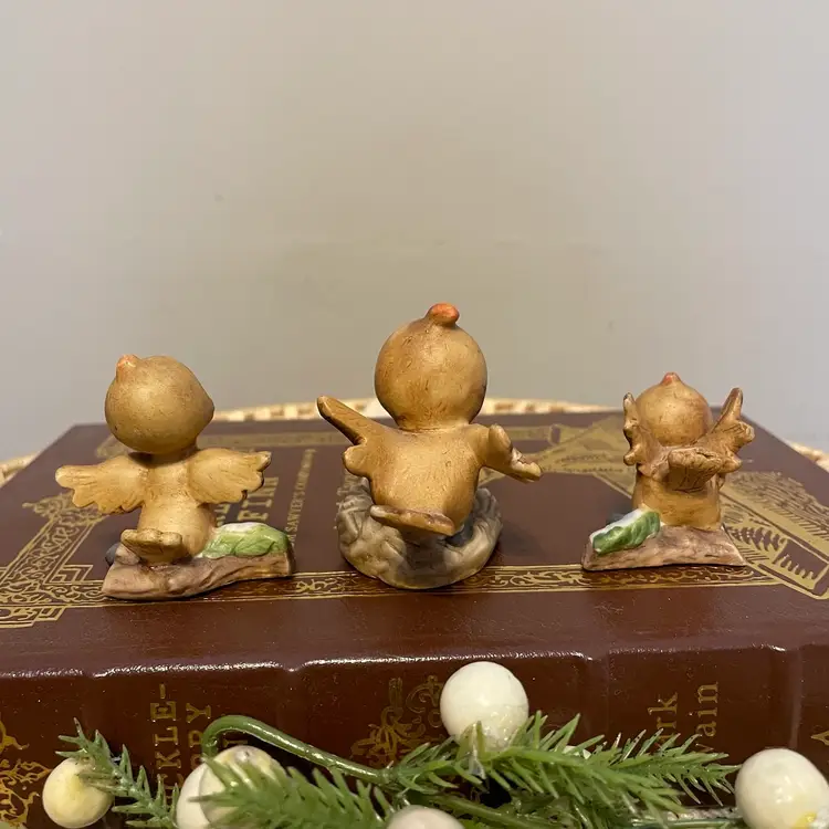 Vintage Anthropomorphic Kitsch Bird Family