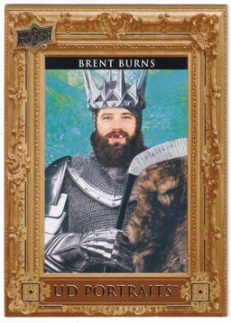 2023-24 Upper Deck UD Portraits #P41 Brent Burns Carolina Hurricanes Hockey Card
