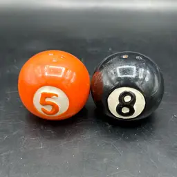 Pool Ball Salt And Pepper Set