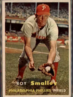 1957 Topps #397 Roy Smalley - (pk1) - Philadelphia Phillies