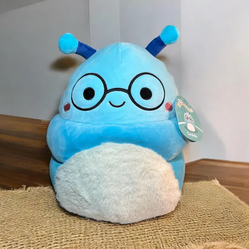Squishmallows 12" CORDELIA Caterpillar Worm Bookworm Medium Plush Rare