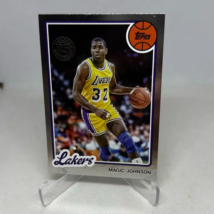 2025-26 Topps 45th Anniversary MAGIC JOHNSON #80bk-3 Los Angeles Lakers