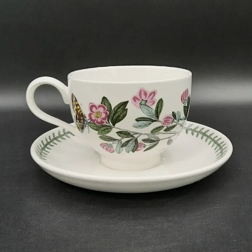 Portmeirion Botanic Garden Rhododendron Lepidotum Tea Cup and Saucer