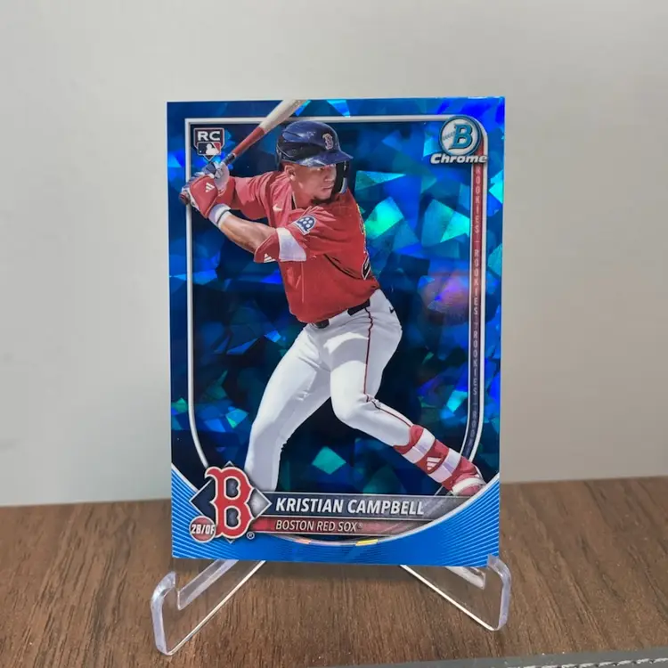 Kristian Campbell (Boston Red Sox) 2025 Topps Chrome Sapphire Rookie Card