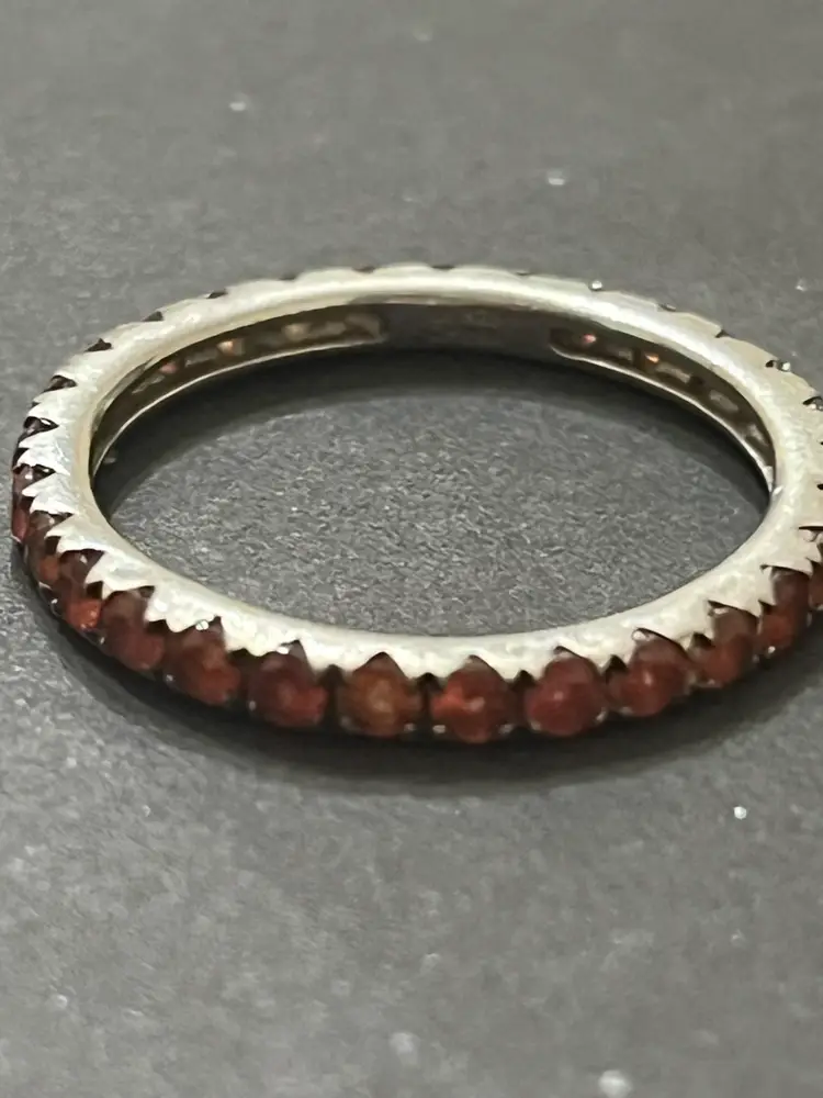 Sterling Silver Gemstone Surround Ring