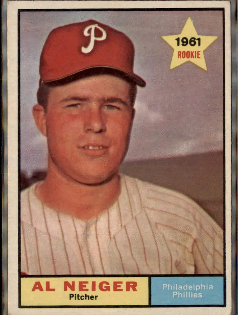 1961 Topps #202 Al Neiger - ( ) - Philadelphia Phillies