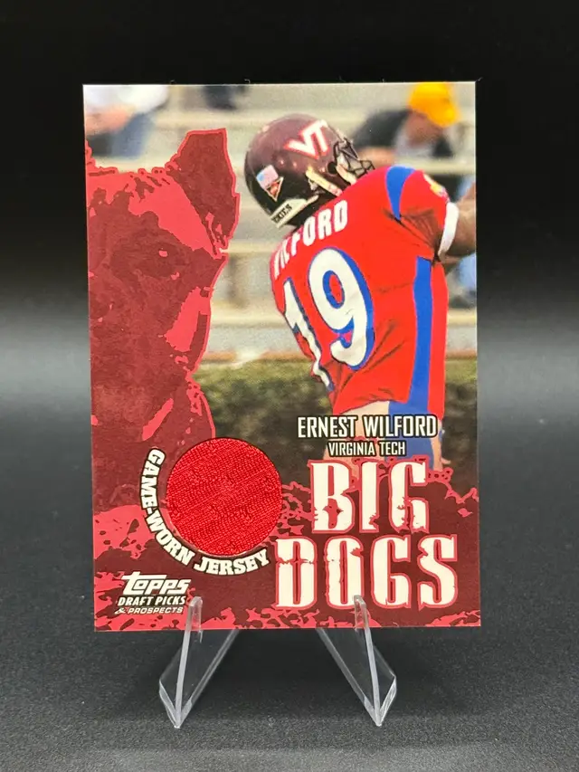 Ernest Wilford 2004 Topps Draft Picks Big Dogs Game-Worn Jersey #BD-EW- Jaguars