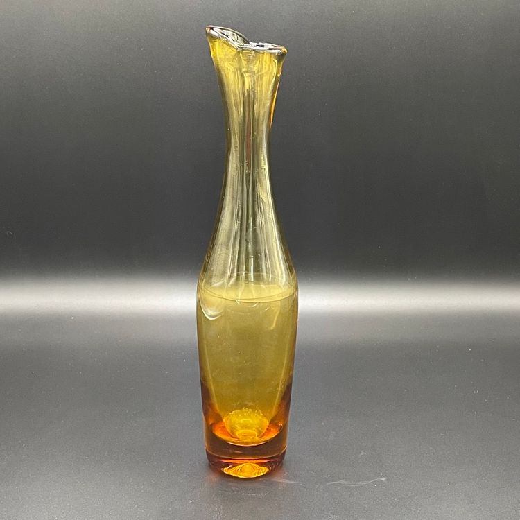 Vintage Blenko Glass #64b Vase in Wheat