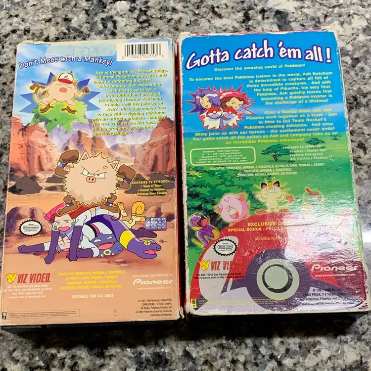 2x Pokémon VHS Tapes