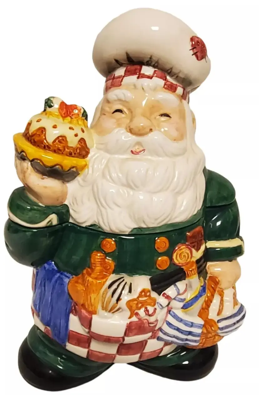 Unmarked Large 12" Santa Cookie Jar
