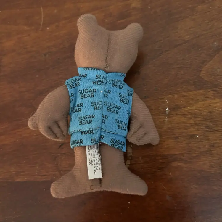 Vintage General Foods Post Golden Super Crisp Cereal 4.5” Mini Plush Sugar Bear