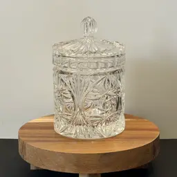 Fifth Avenue Crystal Cut Covered Jar