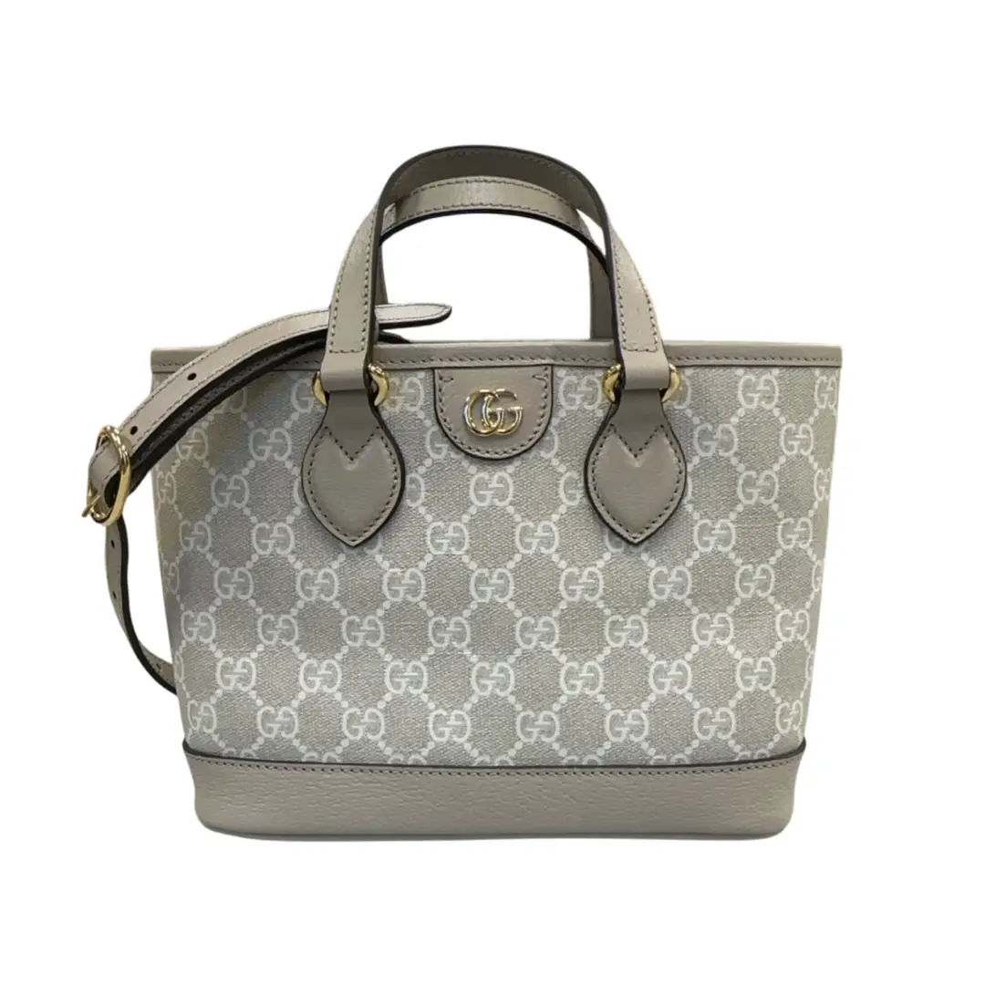 Gucci Beige GG Supreme Ophidia Mini Tote