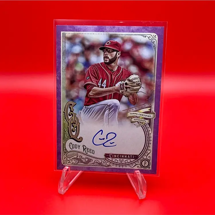 Cody Reed 2017 Topps Gypsy Queen Auto Purple Border 8/150 Cincinnati Reds