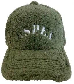 Aspen Colorado Ski Hat Mint Green Faux Teddy Fleece Adjustable Hat by Good Land