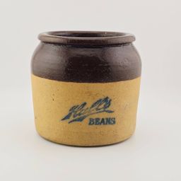 Vintage Bean Stoneware Pot