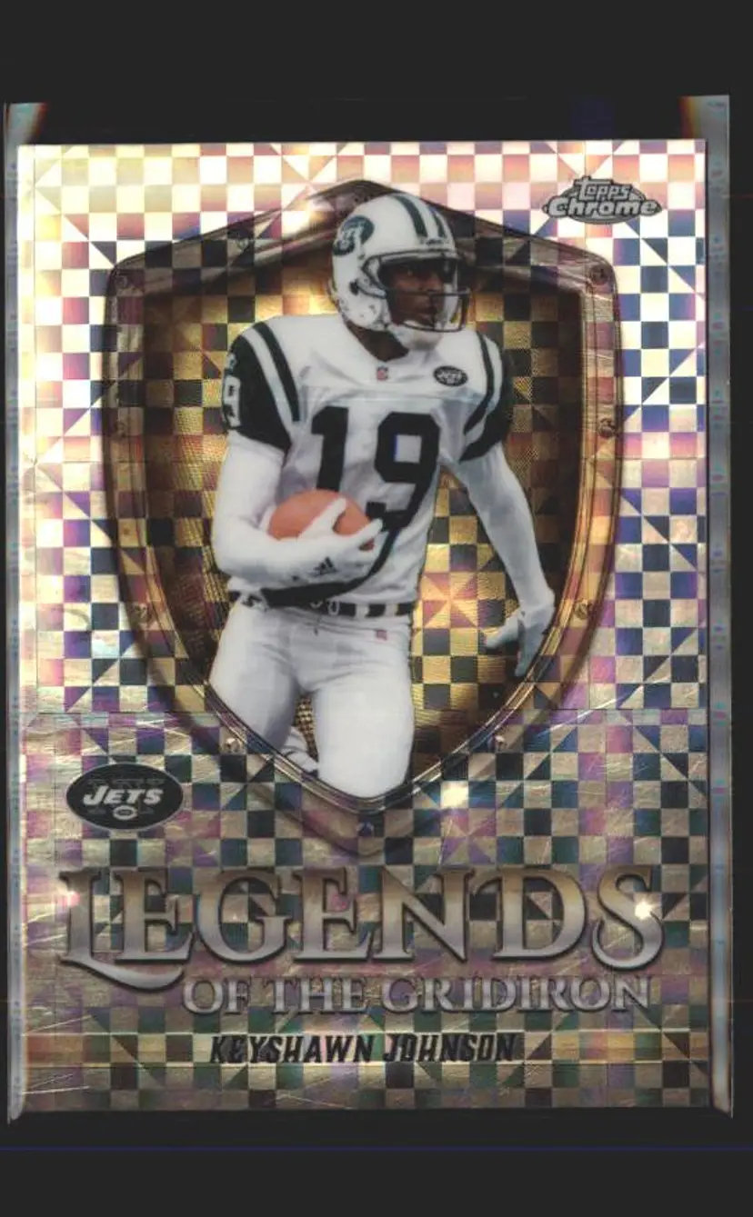 Keyshawn Johnson 2025 Topps Chrome Legends of the Gridiron X-Fractor - (140) - New York Jets