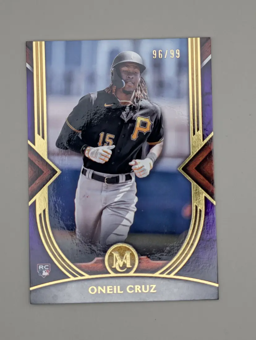 O'Neil Cruz #/99 2022 Topps Museum Collection Amethyst #88 - (139) - Pittsburgh Pirates