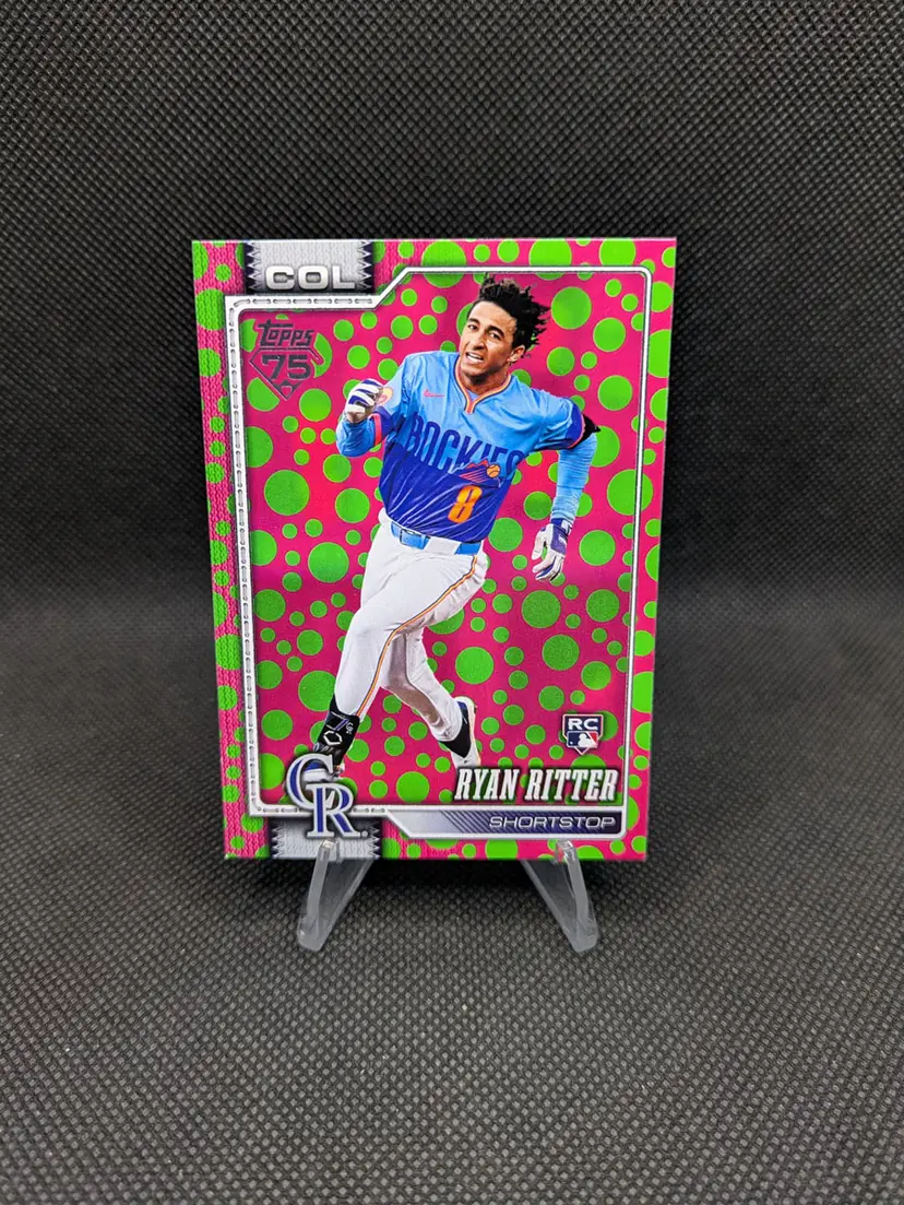 Ryan Ritter 2026 Topps Series 1 Easter Polka Dot Rookie (RC) #18 - Colorado Rockies