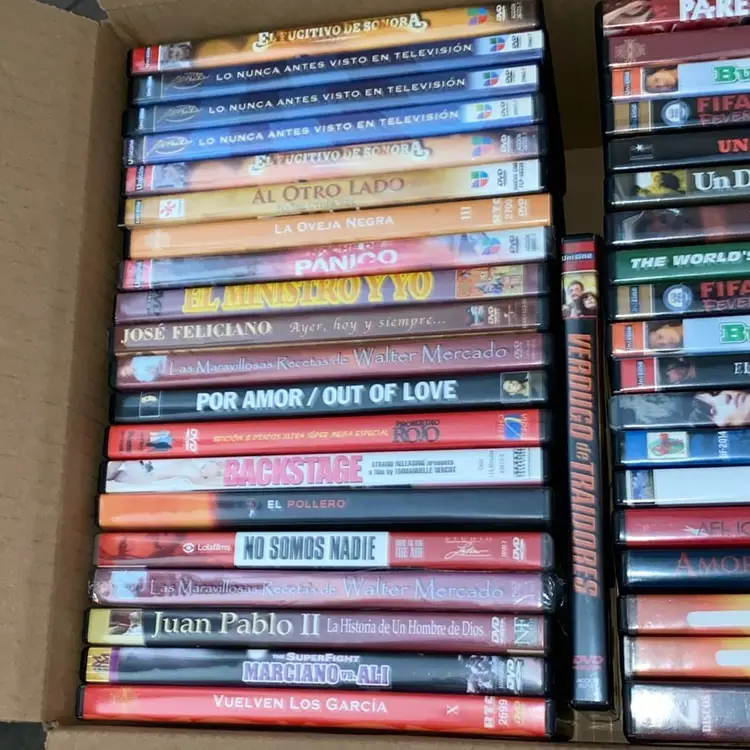Lot Of 40+/- Preowned DVDs, Mainly In Spanish