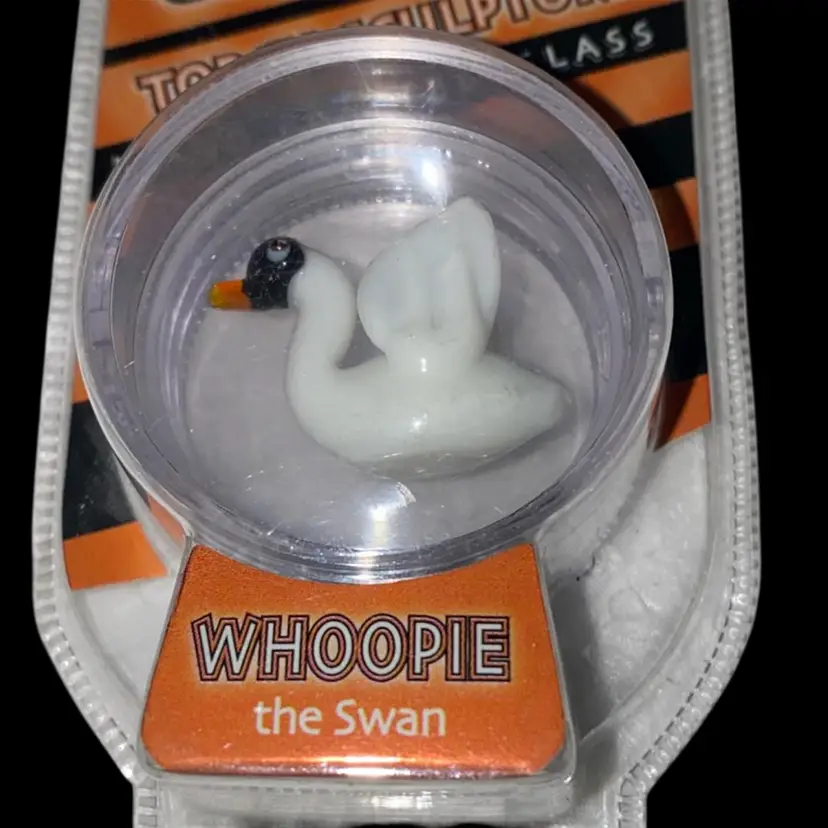33% Off Sale- Limited Edition Looking Glass Torch Sculpture Whoopie The Swan Front And Back Photos (was $12)