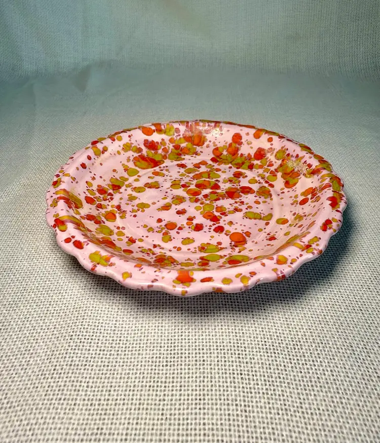 Vintage Splatterware Plate