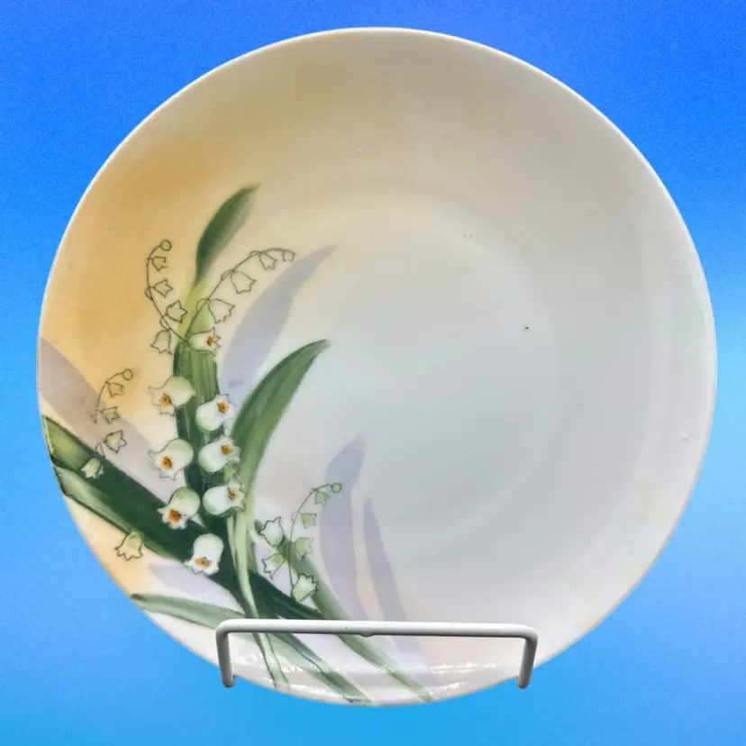Antique Nippon (Japan) 8” Plate Lily Of The Valley (1891-1921) Excellent Cond