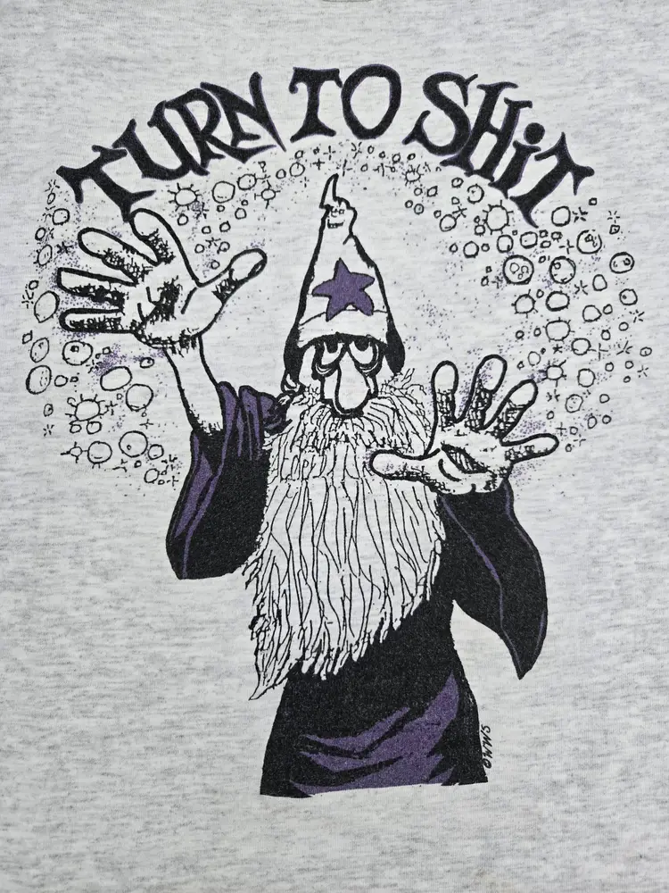 Vintage 90s "Turn To Sh*t" Wizard Dead Union Tshirt