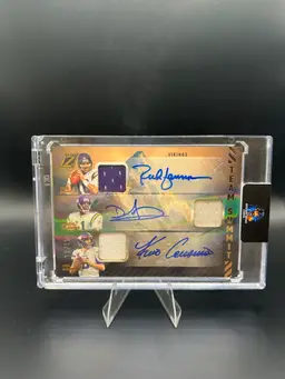 Gannon/Culpepper/Cousins 2023 Zenith Team Summit Triple Patch Auto /50 Minnesota Vikings