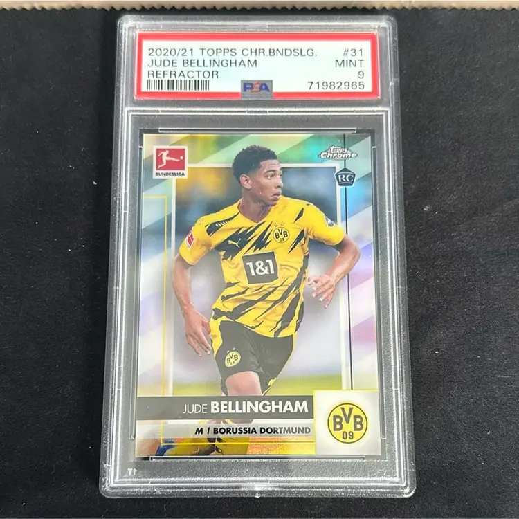 2020-21 Topps Chrome Bundesliga Jude Bellingham Refractor PSA 9
