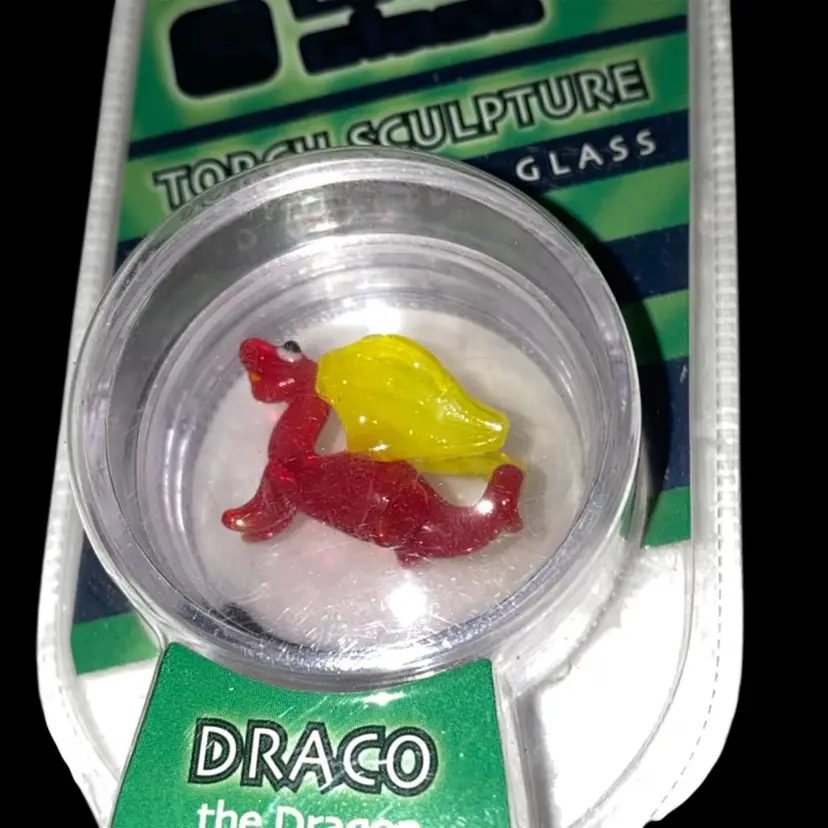 33% Off Sale- Limited Edition Looking Glass Torch Sculpture Draco The Dragon Front And Back Photos (was $12)
