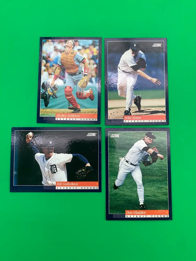 Score 1994 MLB Detroit Tigers Lot of 13 Different Trading Cards