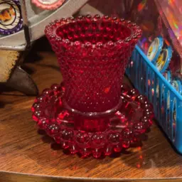 Red Votive Holder