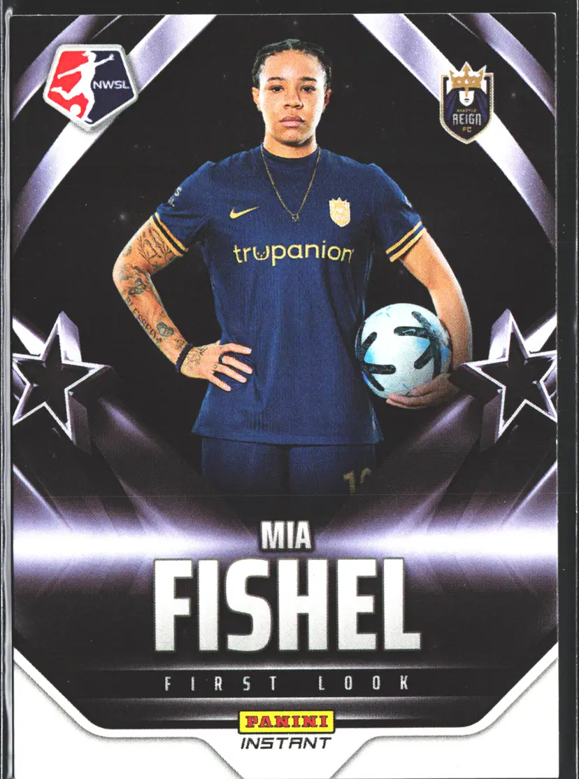 Mia Fishel Soccer Card Limited Edition NWSL First Look 1st Panini Card - Only 169 Made! Seattle Reign FC
