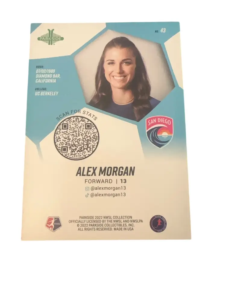 Alex Morgan 2022 Parkside NWSL Foil