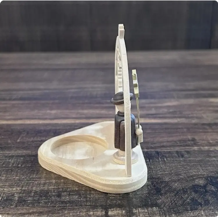 Vintage Erzgebirge Seiffen Church Tealight Holder