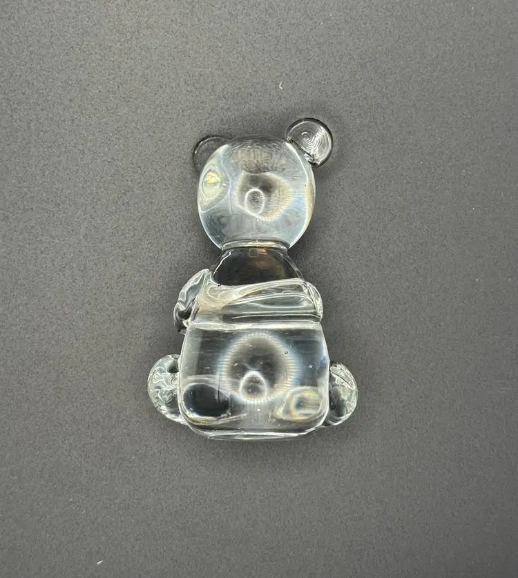 Small Clear Glass Koala Paperweight