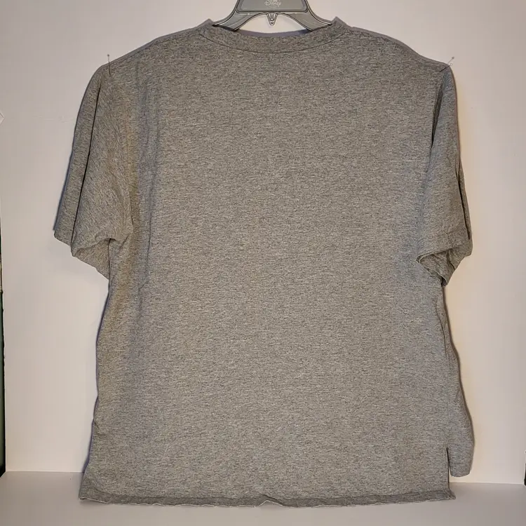 Walls Work Wear 3 Button Henley Shirt Men's Size XL Gray Short Sleeve EUC