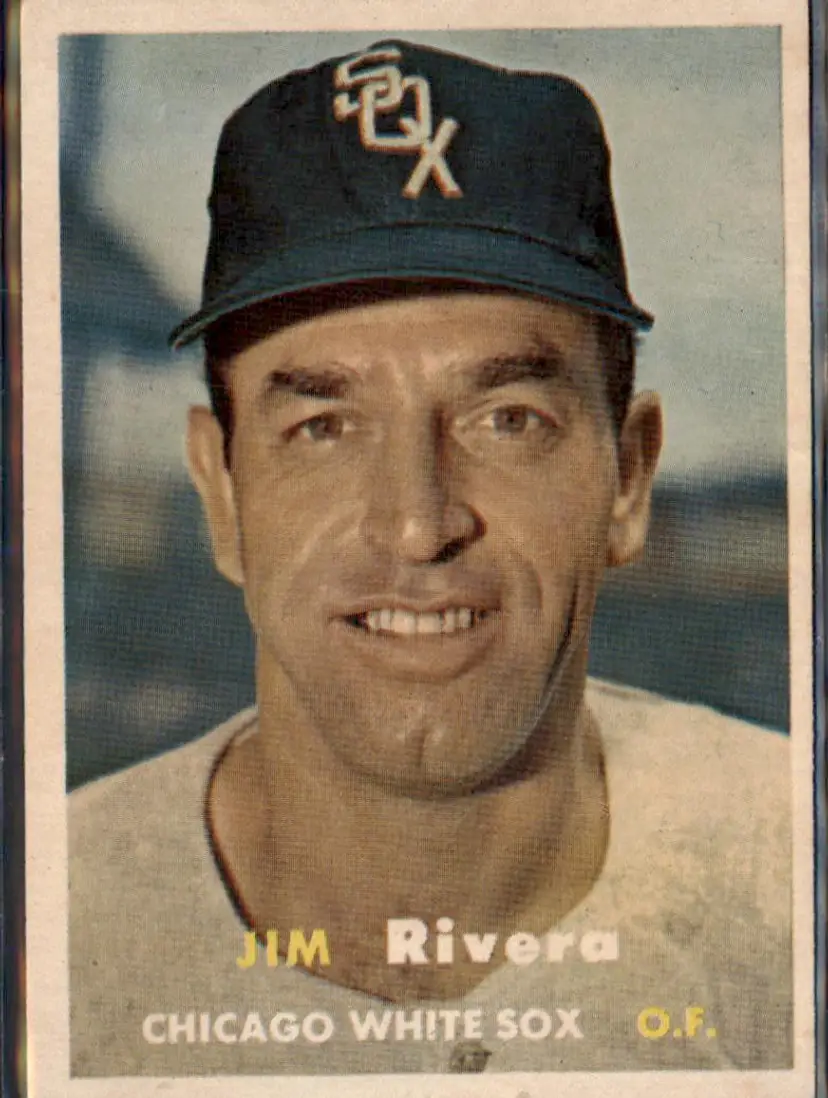 1957 Topps #107 Jim Rivera - ( pk1 ) - Chicago White Sox