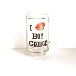 Boy George glass mug