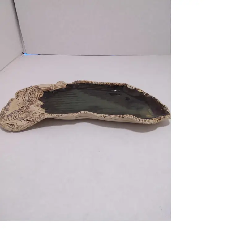 Unique Free-form Pottery Piece Dish Trinket Tray