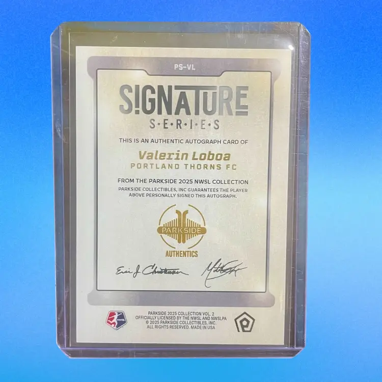 2025 Parkside NWSL Vol. 2 Valerin Loboa Auto