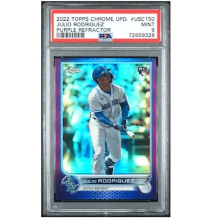 Julio Rodriguez 2022 Topps Chrome Update RC PSA 9 Seattle Mariners