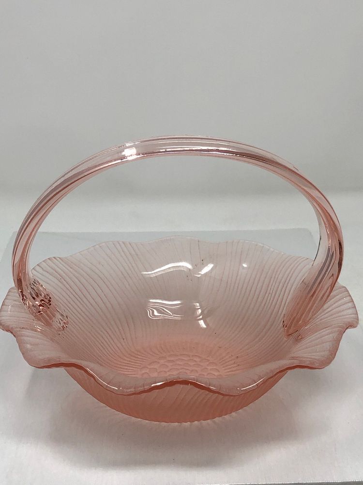 Laslo for Mikasa Pink Flower Candy Basket