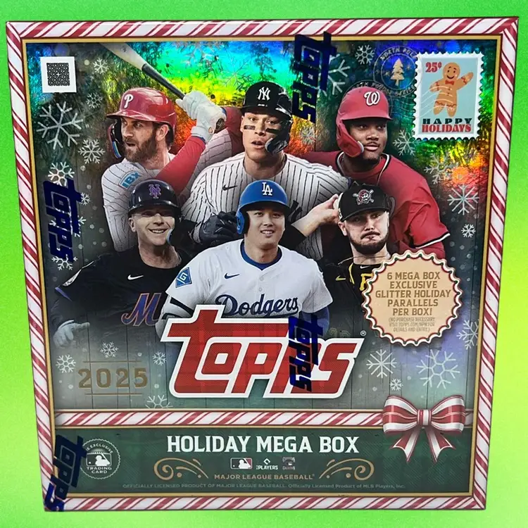 2025 Topps Holiday Mega Box (shipped sealed) Free Shipping. Stack Closer Special!
