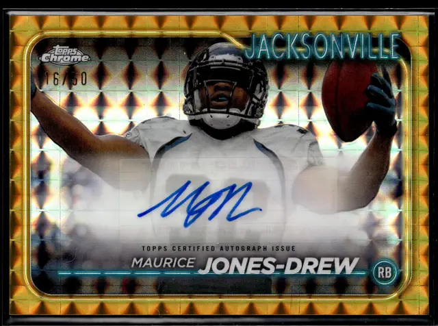 2024 Topps Chrome MAURICE JONES-DREW Auto /50 Gold Geometric #BA-MJO JAGUARS