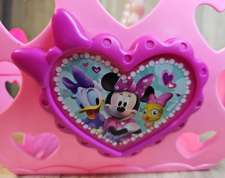 Disney Minnie Mouse Boutique Toy Shopping Cart – Rare Vintage Pink Hearts Edition