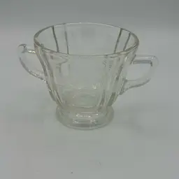 Federal Glass Madrid Pattern Sugar Bowl