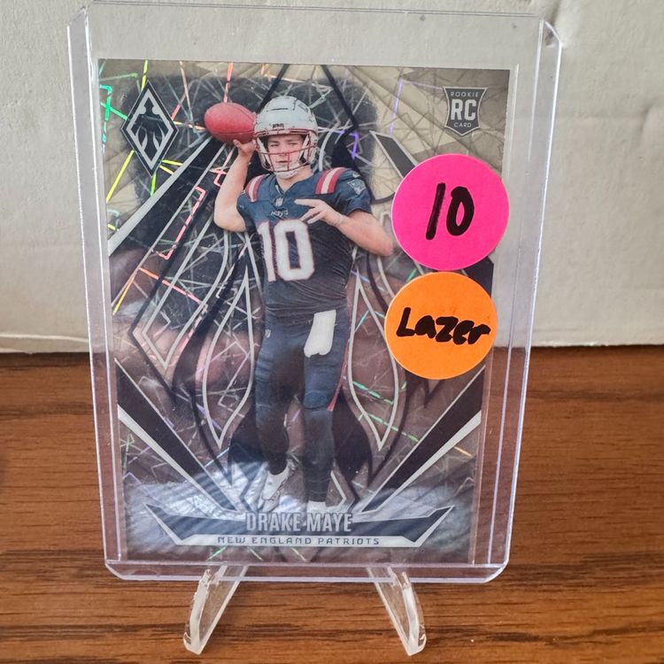 2024 PANINI PHOENIX 179 DRAKE MAYE LAZER Patriots RC
